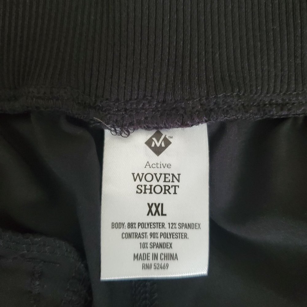 Member's Mark Women's Active Woven Rib Running Shorts Black Size XXL - Picture 9 of 12